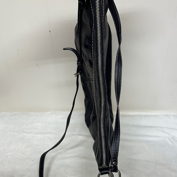 Coach Black Leather Hobo Bag with detachable crossbody strap - Picture 10 of 13